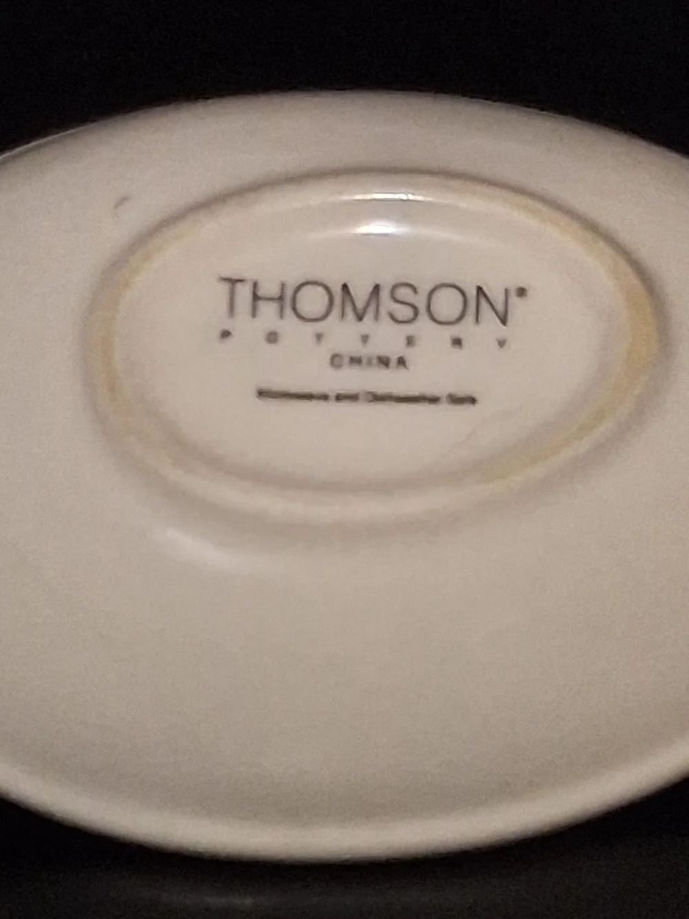 Thompson Blue and Red Snowman Ceramic Spoon Rest